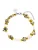 PURELEI Armband ‘Coast’  beige / olijfgroen / zilver / wit