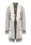 Faina Vest Dames wol wit zwart