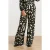 Smashed Lemon Ornament geprint broek in zwart off white en groen details |