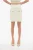Hoge taille tweed minirok met decoratieve knopen in wit