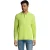 SOLS Heren Perfect Effen Piqué Poloshirt met Lange Mouwen (Appelgroen)