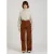 Damesjeans met wijde pijpen F.A.M. Paris Fauve