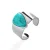 Luxenter sheak agaat blauwe ring