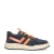 Vingino leren sneakers donkerblauw/oranje