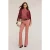 Motivi Cotton Drill Flare Pants Powder Pink