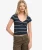 Athletic Essentials Top met Gerimpeld Patroon Blauw