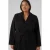 VERO MODA CURVE jas VMCFORTUNEAYA met ceintuur zwart
