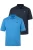 Men Plus Shirt  hemelsblauw / antraciet