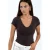 V-hals Modal Katoenmix Blouse