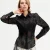 Geborduurde organza blouse