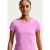 Nike Dames-T-shirt met Swoosh-logo, gebreid, slim fit (Magenta)