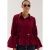 HARPER & YVE blouse met smockwerk – wijnrood