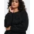 ONLY CARMAKOMA Carbeatrix L/S O-Neck Swt Jrs sweater Plus Size met tekst – zwart