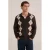 WE Fashion katoenen gebreid geruit vest – bruin