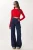 Hoge Taille Baggy Fit Wijde Pijpen Jeans