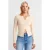 Slim Fit Katoenmix Rits Blouse