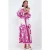 V-hals Paisley Maxi-jurk met Split