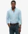 Embroidered Vacation Linnen Overhemd Relaxed Pasvorm Blue