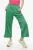Track Flared Pants met contrasterende zijbanden in Groen