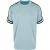 Urban Classics Heren Streep Mesh Oversized T-shirt (Oceaan Blauw)