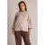 Yest Curve Plus Size gebreide trui met glitters – beige