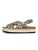 Bayton Sandalen met riem ‘Leida’  beige / lichtbruin / zwart
