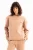 JUSTEVER Crew Neck Geborduurd Opgestikt Fleece Binnenkant Mink Dames Sweatshirt – Rigil