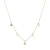 Luxenter Star Ketting gemaakt van 925 sterling zilver en briljant zirkonia afgewerkt met 18 karaat geelgoud plating