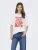 Only Onlmila S/s Print Box Jrs 15372177 T-shirt Korte Mouw 4991221 Bright White Mila Bitterswe