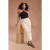 Trendyol Curve Dames Ecru Effen Hoge taille Grote maten Jeans