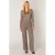 Base Level wide leg broek Yarah taupe