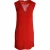 Sandro Paris mouwloze jurk met V-hals en kanten details in rode cupro