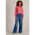 White Stuff Pauline Frill Neck Top Mid Pink