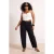 Trendyol Curve Dames Zwart Effen Barrel Hoge taille Grote maten Jeans