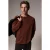 Geribde sweater met ronde hals