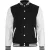 Urban Classics Oldschool heren sportjas (Zwart/Wit)