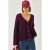 Gestreepte Geribde Brei Cardigan met V-hals