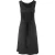 Klassieke zwarte jersey jurk met knoopsluiting