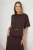 TRENDYOLMİLLA Dames Bruin Effen Kort Regular fit Blouses