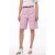 Shorts met hoge taille, wijde pijpen en stippenpatroon