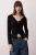 TRENDYOLMİLLA Dames Zwart Effen Lang Getailleerd Blouses