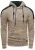 Chunky contrasterende hoodie met 1/2 rits