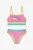Penti bikini voor meisjes met halternek, open rug en holografisch dessin