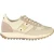 Blauer Beige Lederen Dames Sneaker