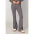 Base Level jersey flared high waist flared broek grijs