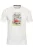 Redmond Casual T-Shirt ronde hals wit, Bedrukt