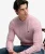 Cable Knit Trui met Normale Pasvorm Pink