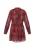 DreiMaster Vintage Blousejurk  donkergrijs / rood / bourgogne / wit
