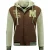 Baseball Jacket – Tussenjas Heren – College Jacket met Capuchon Oversized – 8632 – Bruin