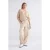Summum Woman Loose Cargo Pants Lt Crispy Plain Weave Dune